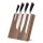 Suport cutite magnetic Navaris din lemn de nuc, 27,7x27,5x12 cm, 47366.04