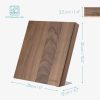 Suport cutite magnetic Navaris din lemn de nuc, 27,7x27,5x12 cm, 47366.04