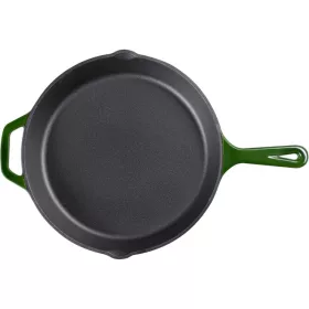   Βαθύ τηγάνι από χυτοσίδηρο Navaris με λαβή - 30 εκ, σκούρο πράσινο, 53784.02