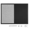 Tabla combinata Navaris, creta magnetica si textil, 60x45 cm, accesorii, bej, textil/MDF
