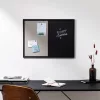 Tabla combinata Navaris, creta magnetica si textil, 60x45 cm, accesorii, bej, textil/MDF