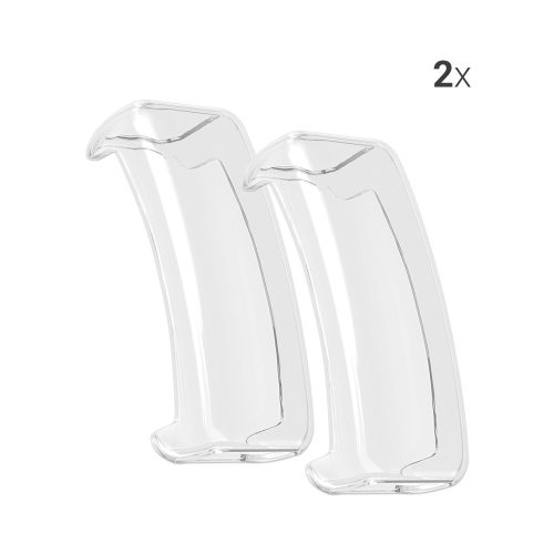 Σετ 2 θηκών για Fitbit Inspire 2/Ace 3, Kwmobile, Διαφανές, Σιλικόνη, 53870.01