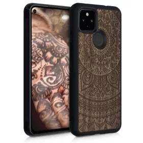   Θήκη για Google Pixel 4a 5G, Ξύλο, Καφέ, 53901.01