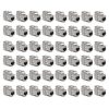 Σετ 48 βυσμάτων 10 Gbit CAT6A για καλώδια Ethernet RJ45, Kwmobile, Silver, Metal, 45358.48