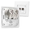 Σετ 48 βυσμάτων 10 Gbit CAT6A για καλώδια Ethernet RJ45, Kwmobile, Silver, Metal, 45358.48