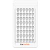 Σετ 48 βυσμάτων 10 Gbit CAT6A για καλώδια Ethernet RJ45, Kwmobile, Silver, Metal, 45358.48