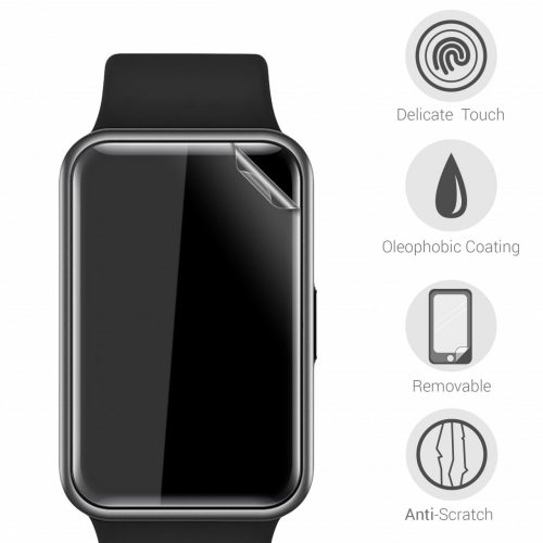 Σετ 2 προστατευτικών μεμβρανών για Huawei Watch Fit, Polymer, Transparent, 53951.1