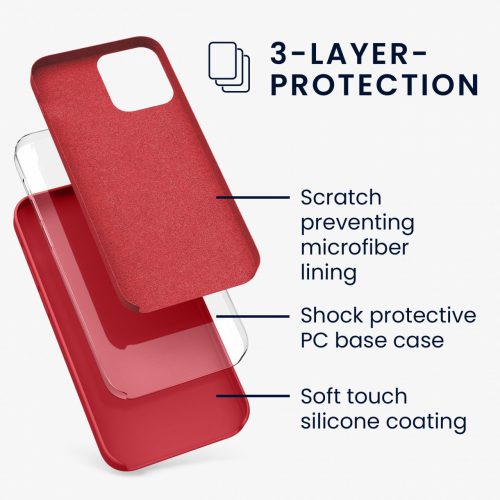 Θήκη για Apple iPhone 12 / iPhone 12 Pro, σιλικόνη, κόκκινο, 52641.208