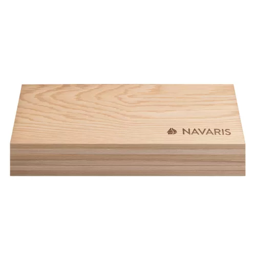 Σετ 6 x σανίδες κέδρου Navaris για το κάπνισμα, 30 x 14 cm, 54038.02