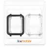 Σετ 2 θηκών για Xiaomi Amazfit Bip / Amazfit Bip Lite, Σιλικόνη, Μαύρο / Διαφανές, 54037.01