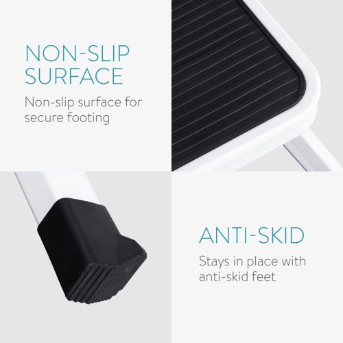 Πτυσσόμενη καρέκλα Navaris 1 σκαλοπάτι, 45,7x33x17,2 εκ., 150 κιλά, μέταλλο, 54101.01