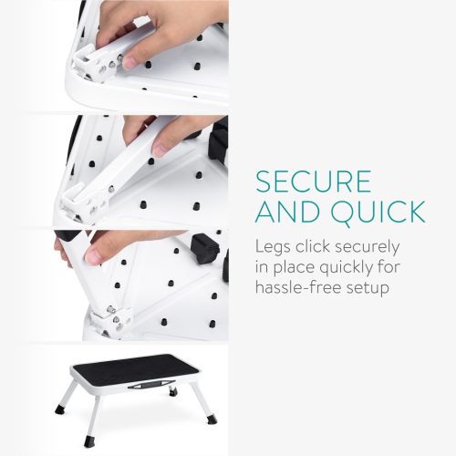 Πτυσσόμενη καρέκλα Navaris 1 σκαλοπάτι, 45,7x33x17,2 εκ., 150 κιλά, μέταλλο, 54101.01