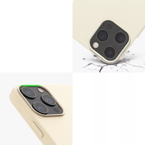 Θήκη για Apple iPhone 12 Pro Max, Silicone, Beige, 52644.204