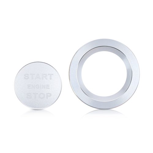Κουμπί διακοπής έναρξης για Land Rover/Jaguar Land Rover/Jaguar, Kwmobile, Ασημί, Αλουμίνιο, 54124.35