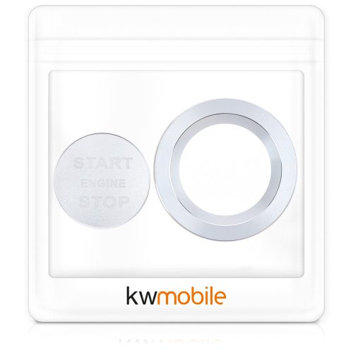Κουμπί διακοπής έναρξης για Land Rover/Jaguar Land Rover/Jaguar, Kwmobile, Ασημί, Αλουμίνιο, 54124.35