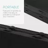 Protectie saltea Navaris, 90x200x25 cm, depozitare si transport, 4 manere, negru, polipropilena