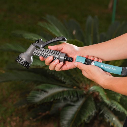 Εύκαμπτος σωλήνας 30,5 μέτρων με πιστόλι Navaris, εξαρτήματα αλουμινίου, 54175,04