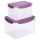Set 2 recipiente pentru depozitare alimente Navaris, cu capac etans, 9L si 4.85L, 50790.01.02
