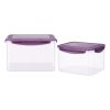 Set 2 recipiente pentru depozitare alimente Navaris, cu capac etans, 9L si 4.85L, 50790.01.02