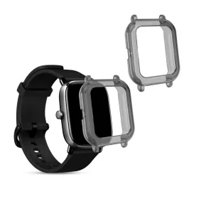   Σετ 2 θηκών για Xiaomi Amazfit GTS 2 Mini, Silicone, Black, 54201.02