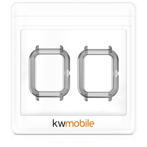 Σετ 2 θηκών για Xiaomi Amazfit GTS 2 Mini, Silicone, Black, 54201.02