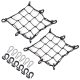 Σετ 2 δίχτυα φορτίου για μοτοσυκλέτες Navaris, 40 x 40 cm, Hooks, Carabiner, 54307.01