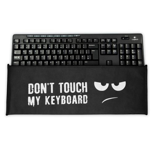 Θήκη πληκτρολογίου για Logitech MK270 Wireless, Kwmobile, Black/White, Plastic, 54308.01
