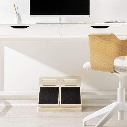 Ρυθμιζόμενη σανίδα άσκησης για τέντωμα των γάμπας Navaris, 4 Levels, Wood, 54275.02