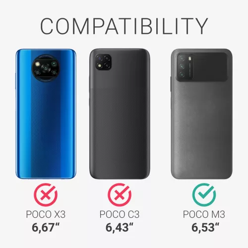 Θήκη για Xiaomi Poco M3, Silicone, Blue, 53971.58