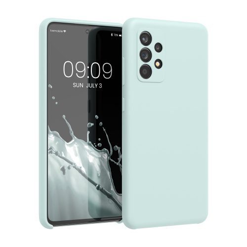 Θήκη Kwmobile για Samsung Galaxy A52/Galaxy A52 5G/Galaxy A52s 5G, ανοιχτό πράσινο, σιλικόνη, 54347.200