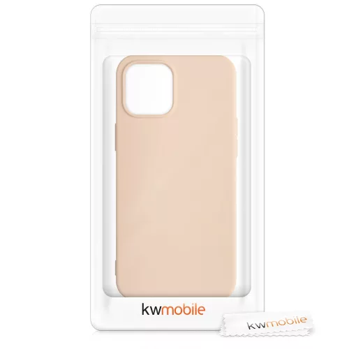 Θήκη για Apple iPhone 12 Pro Max, σιλικόνη, κρέμα, 52714.154