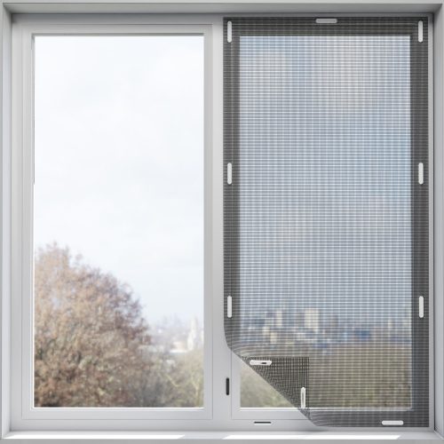 Δίχτυ εντόμων παραθύρου Navaris, 220 x 150 cm, Ρυθμιζόμενο, Μαγνητικά κλιπ, 54487.2