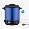 Fierbator electric Navaris 27 L, conservare/fructe si vin fiert, uz casnic/profesional, albastru, metal