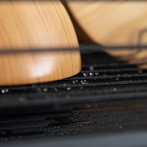 Στεγνωτήρας πιάτων Navaris, με δίσκο αποστράγγισης, με ράφι για πιάτα, ποτήρια και μαχαιροπίρουνα, μαύρος, 42,5x31,5x14 εκ., 52545.02