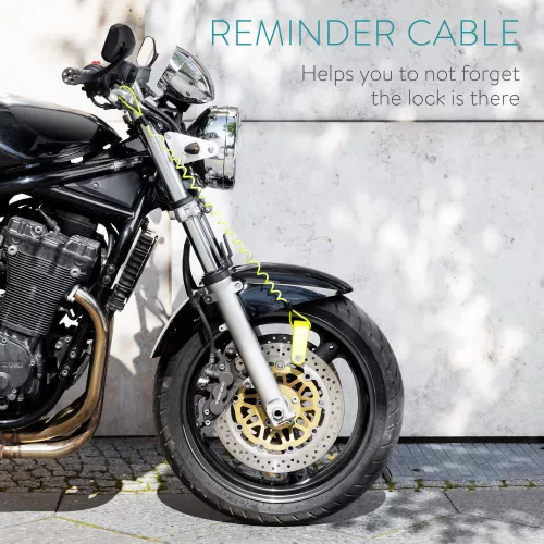 Κλειδαριά δίσκου μοτοσικλέτας Navaris με συναγερμό 110 dB, Αντικλεπτική κλειδαριά, 54573.02