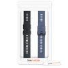 Σετ 2 ιμάντων για Honor Watch GS Pro, Silicone, Black / Blue, 53585.02