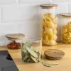 Σετ 4 βάζα αποθήκευσης Navaris με καπάκι, 1400ml, 1000ml, 600ml και 300ml, 54691.02.04