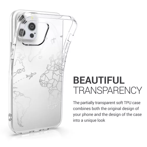 Θήκη για Apple iPhone 12 / iPhone 12 Pro, Silicon, Silver, 53035.12