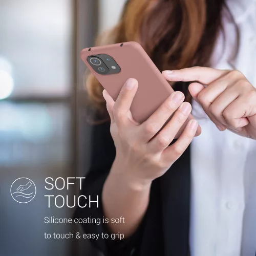 Θήκη για Xiaomi Mi 11 Lite 5G, Silicone, Pink, 54730.193