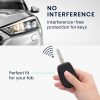 Θήκη κλειδιού αυτοκινήτου για Dacia / Renault - 2 κουμπιά - Keyless Go, kwmobile, Silicone, Black / Red, 54813.01