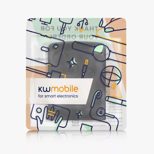 Κάλυμμα κλειδιού αυτοκινήτου για Renault - 4 κουμπιά - Keyless Go, kwmobile, Silicone, Black / White, 54808.02