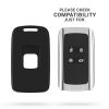 Θήκη κλειδιού αυτοκινήτου για Renault / Dacia - 4 κουμπιά - Keyless Go, kwmobile, Πλαστικό, Μαύρο, 54804.47