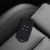 Θήκη κλειδιού αυτοκινήτου για Renault / Dacia - 4 κουμπιά - Keyless Go, kwmobile, Silicone, Black / White, 49769.18