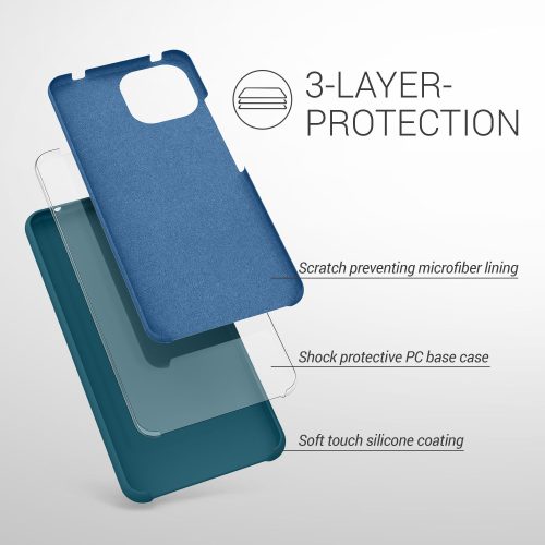 Θήκη για Xiaomi Mi 11 Lite 5G, Silicone, Green, 54730.57