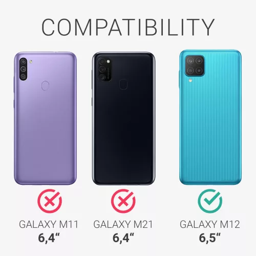 Θήκη για Samsung Galaxy M12, Silicone, Black, 55077.47