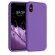 Θήκη για iPhone X / iPhone XS, Σιλικόνη, Μωβ, 49982.221