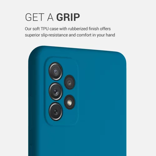 Θήκη για Samsung Galaxy A72, Silicone, Blue, 54359.224