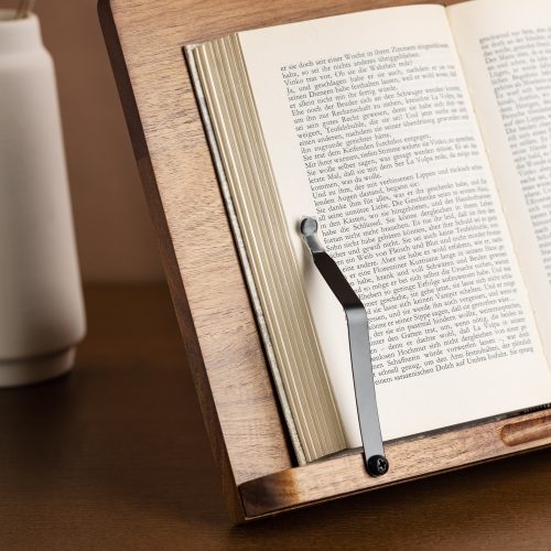 Βιβλιοθήκη Navaris acacia, 2 ρυθμιζόμενοι βραχίονες, 33 x 24 cm, Καφέ, 52801.2.18