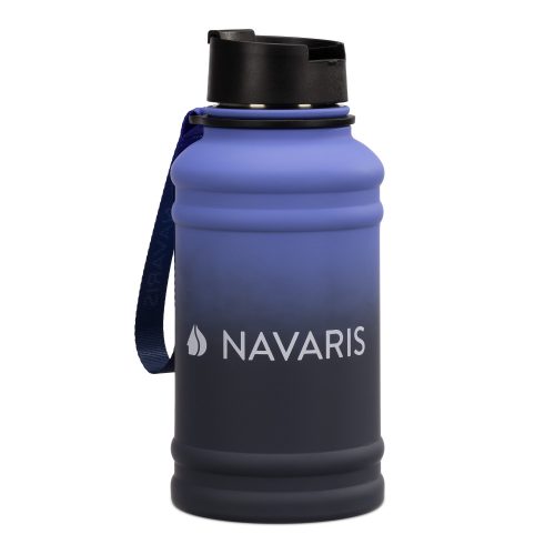 Μπουκάλι νερού Navaris ανοξείδωτο με μονό τοίχωμα, 1,3 λίτρα, Μπλε, 52873.04.02