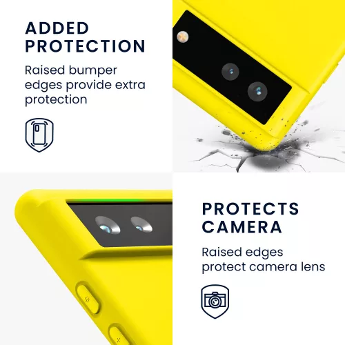 Θήκη για Google Pixel 6, Silicone, Yellow, 55434.165
